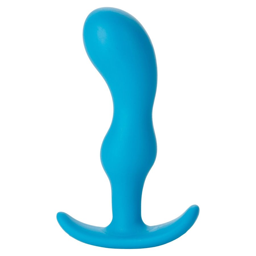 Mood Naughty 2 Silicone Butt Plug with Flared Base Anal Sex Toys Small / Blue