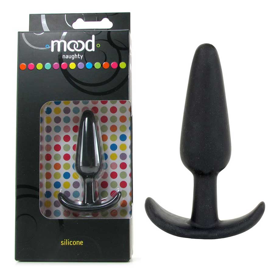Mood Naughty Black Silicone Butt Plug by Doc Johnson (S,M,L, & XL) Anal Sex Toys