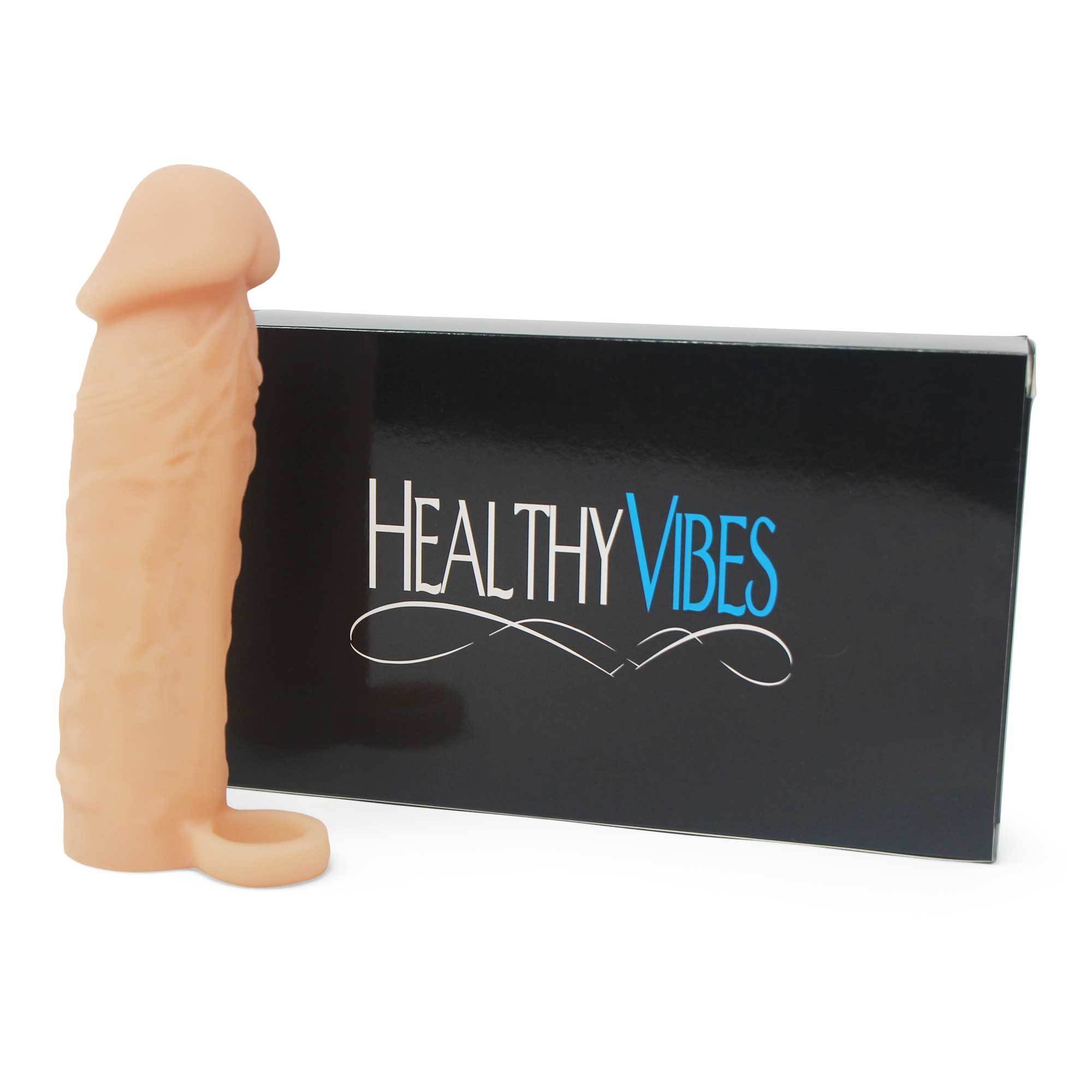 Natural 6 Inch Penis Extension Sleeve for Men by Healthy Vibes