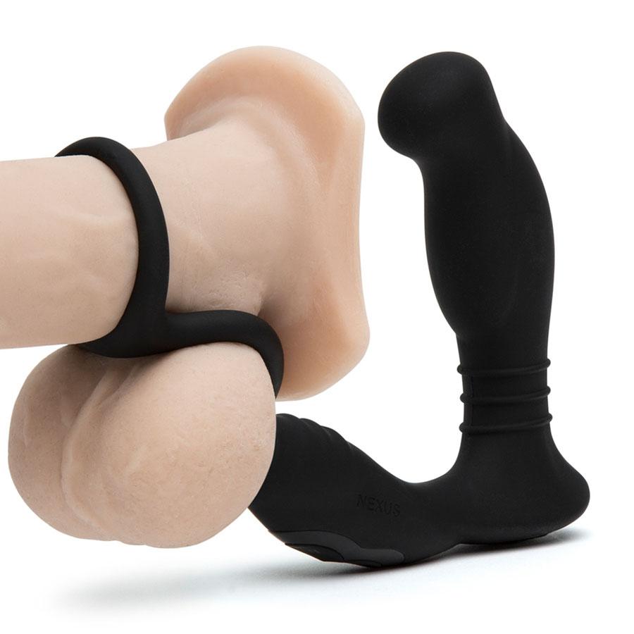 Nexus Simul8 Dual Prostate &amp; Perineum Silicone Cock Ring for Men Anal Sex Toys