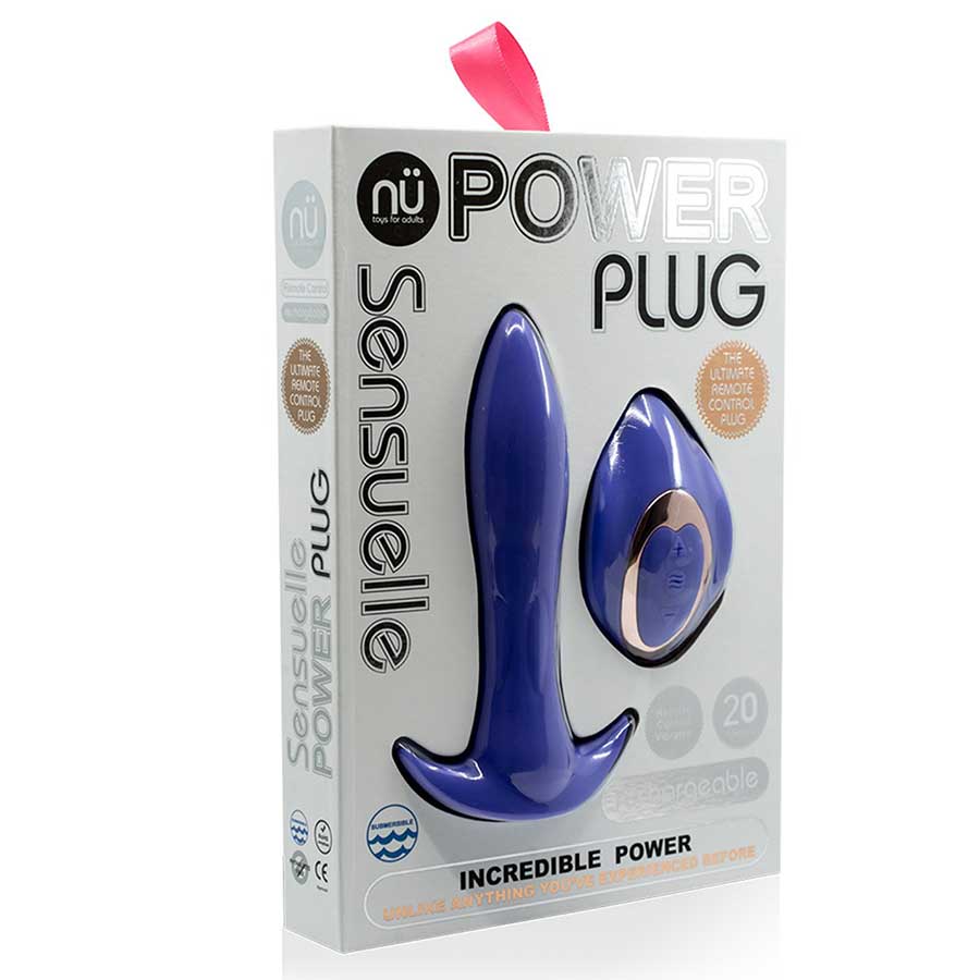 Nu Sensuelle Power Plug 20 Function Remote Control Vibrating Butt Plug Anal Sex Toys