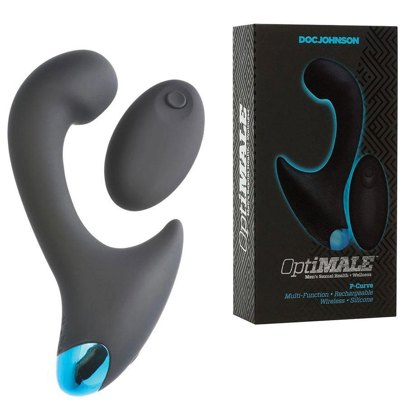Optimale P-Curve Vibrating Prostate Massager & Wireless Silicone Anal Vibrator for Men Prostate Massagers