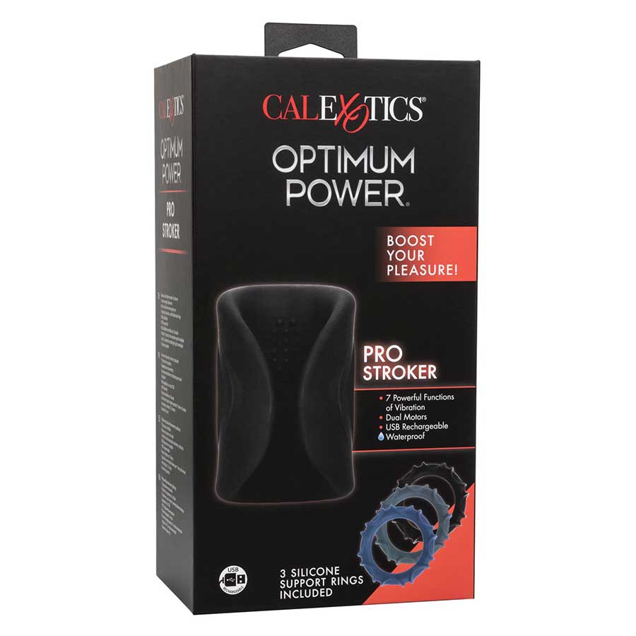 Optimum Power Pro Stroker Silicone Rechargeable Masturbator by Calexotics Masturbators