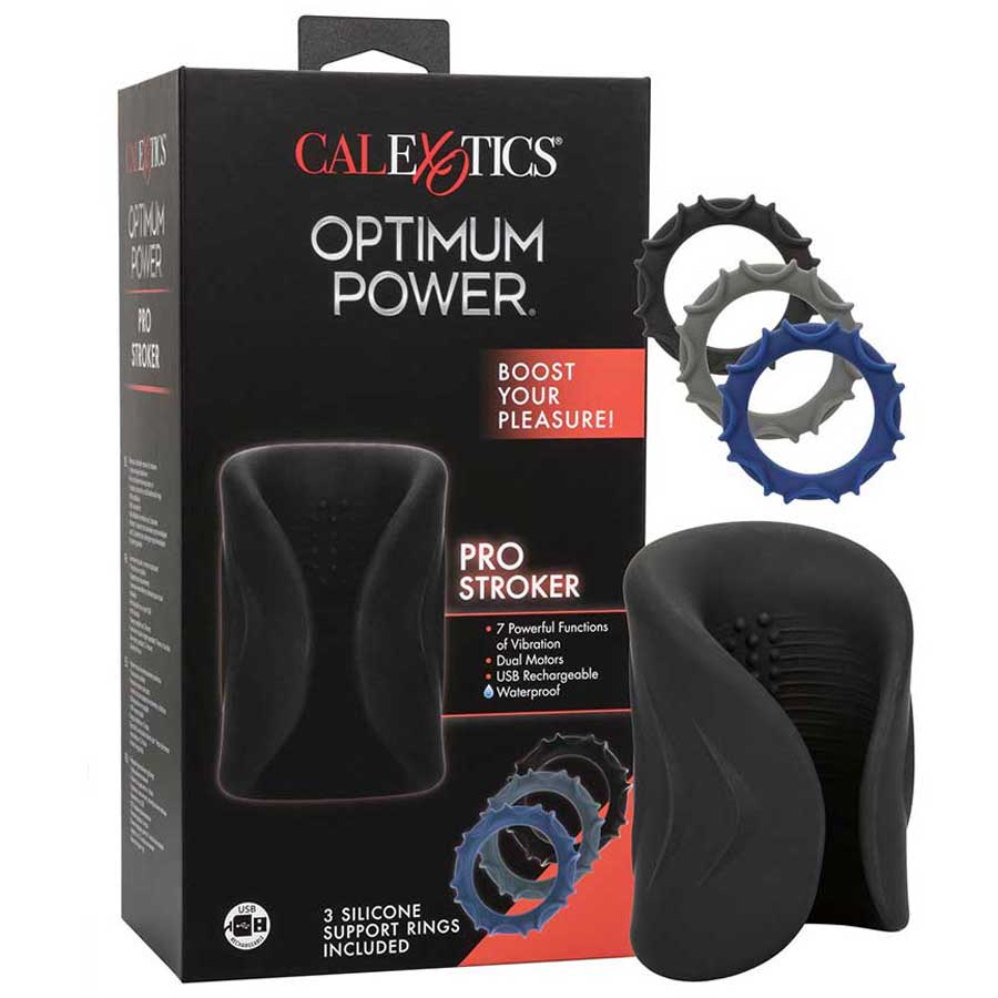 Optimum Power Pro Stroker Silicone Rechargeable Masturbator Masturbators