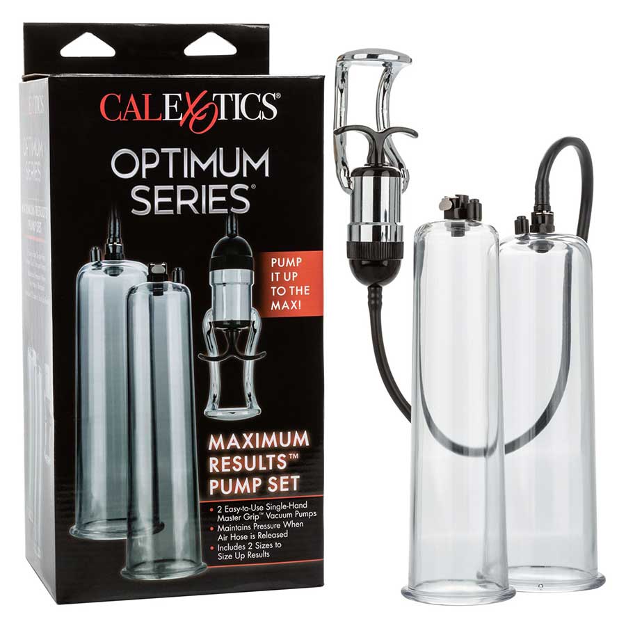 Optimum Series Max Results Penis Pump Set  | Penis Enlargement Kit by Cal Exotics Penis Pumps