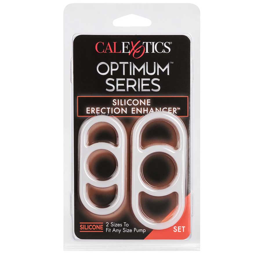 Optimum Series Silicone Erection Enhancer Set by Calexotics Cock Rings