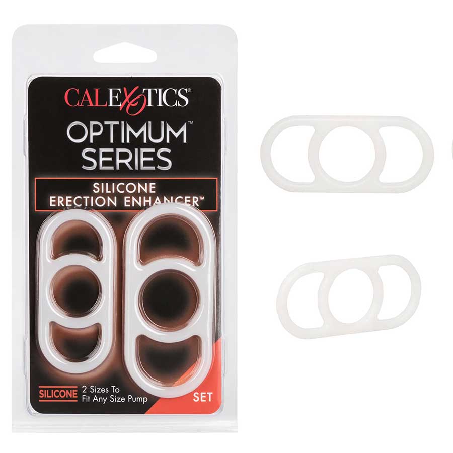 Optimum Series Silicone Erection Enhancer Set by Calexotics Cock Rings