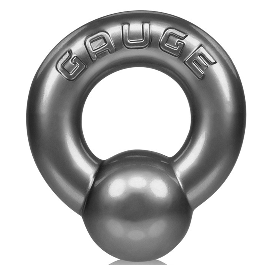 Oxballs Gauge Stretchy Beaded Cock Ring Cock Rings Silver