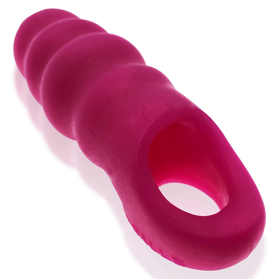 Oxballs Invader Rippled Open-Ended Silicone Cock Sheath Extender Cock Sheaths