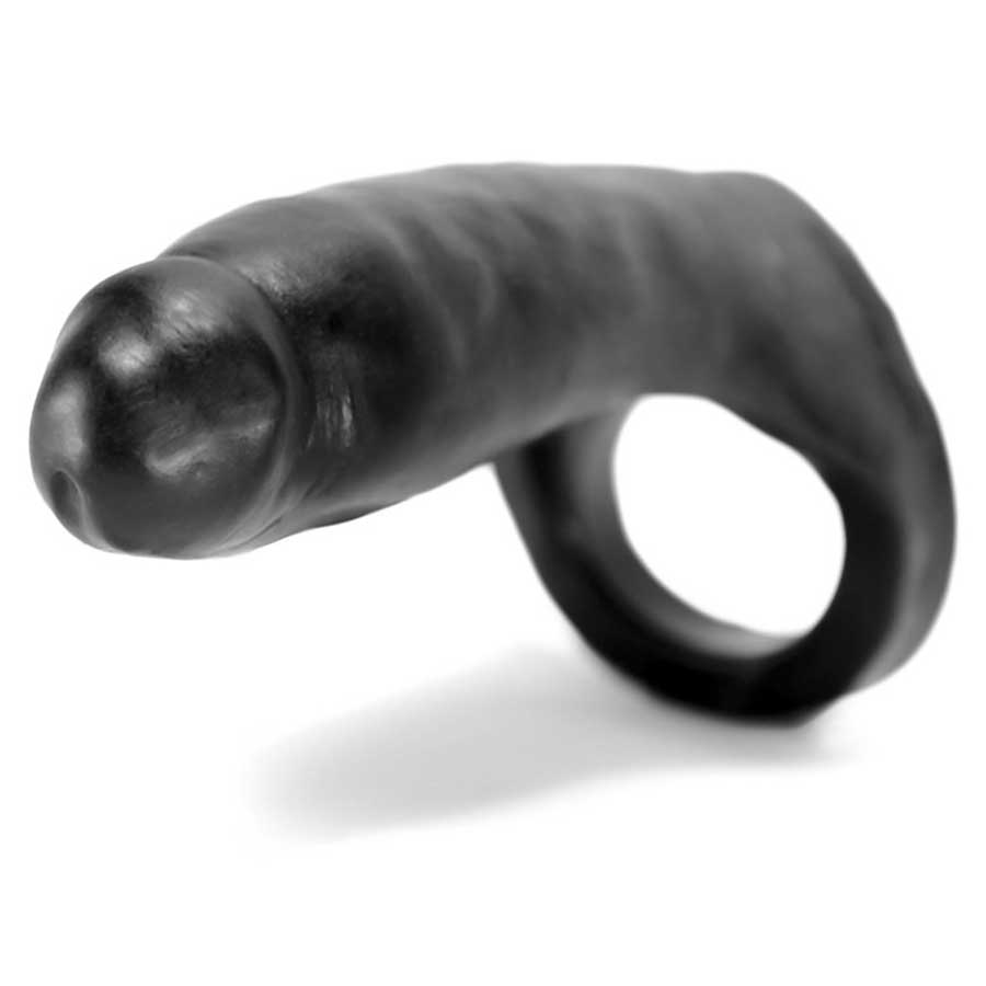 Oxballs Silicone Penetrator Black Double Penetration Cock Ring Cock Rings