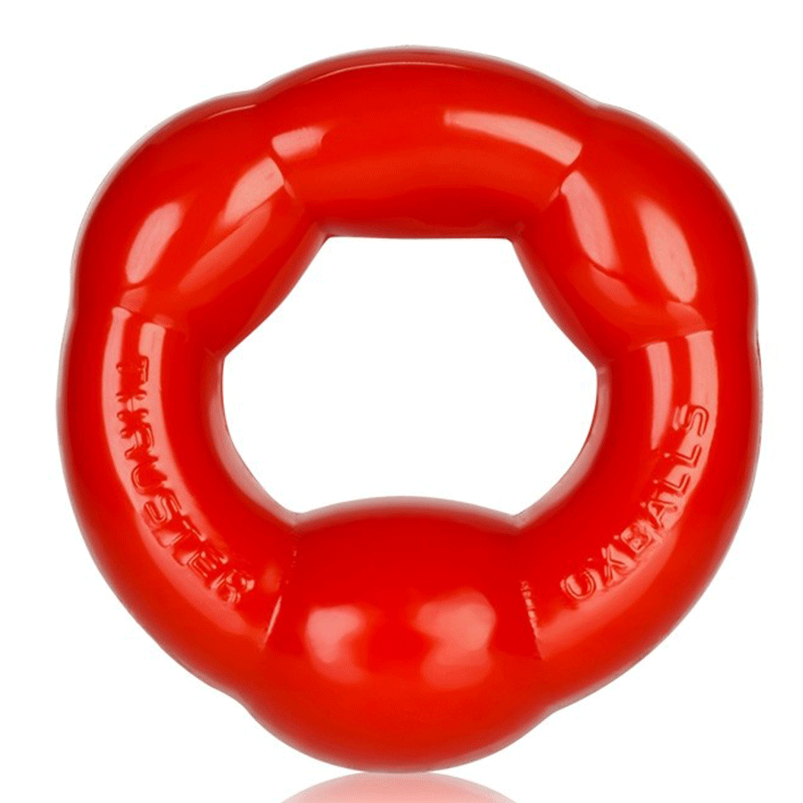 Oxballs Thruster Stretchy Beaded Cock Ring Cock Rings Red