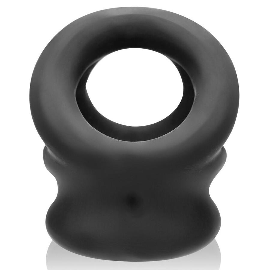 Oxballs Tri-Squeeze Ball-Stretcher &amp; Cock Cage | Black Ice Cock Rings