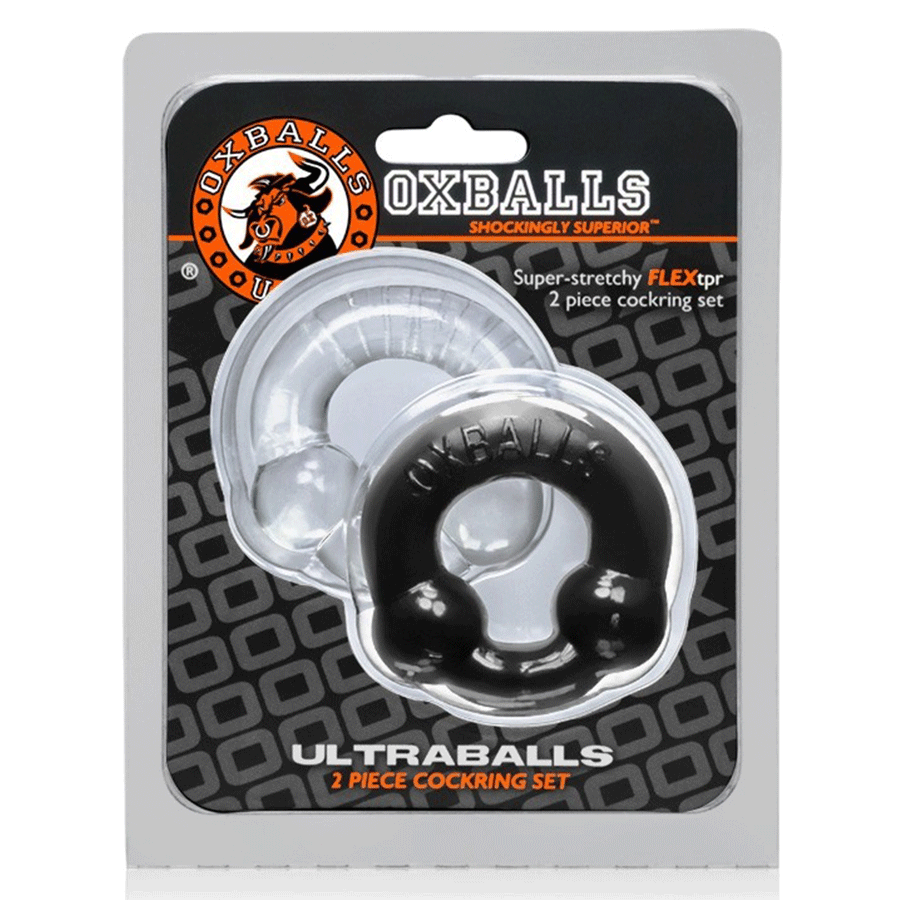 Oxballs Ultraballs Dual Beaded Stretchy Cock Ring Set for Men Cock Rings