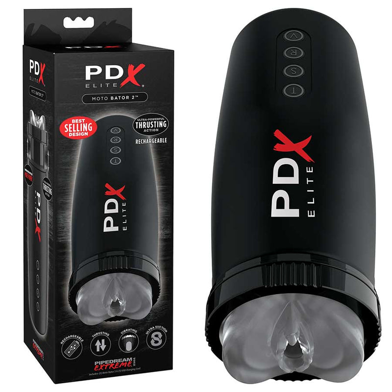 PDX Elite Motorbator 2 Vibrating & Thrusting Stroker by Pipedream Products Masturbators
