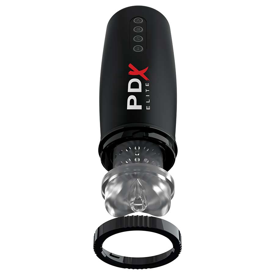 PDX Elite Motorbator 2 Vibrating &amp; Thrusting Stroker by Pipedream Products Masturbators