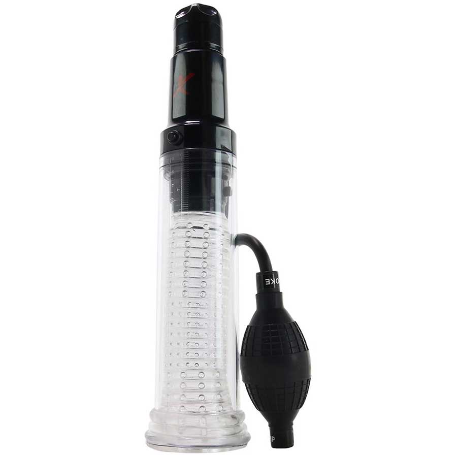 PDX Elite Suck-N-Pump Penis Pump & Stroker with Multi-Speed Vibration PDX Elite Suck-N-Pump Penis Pump & Stroker with Multi-Speed Vibration