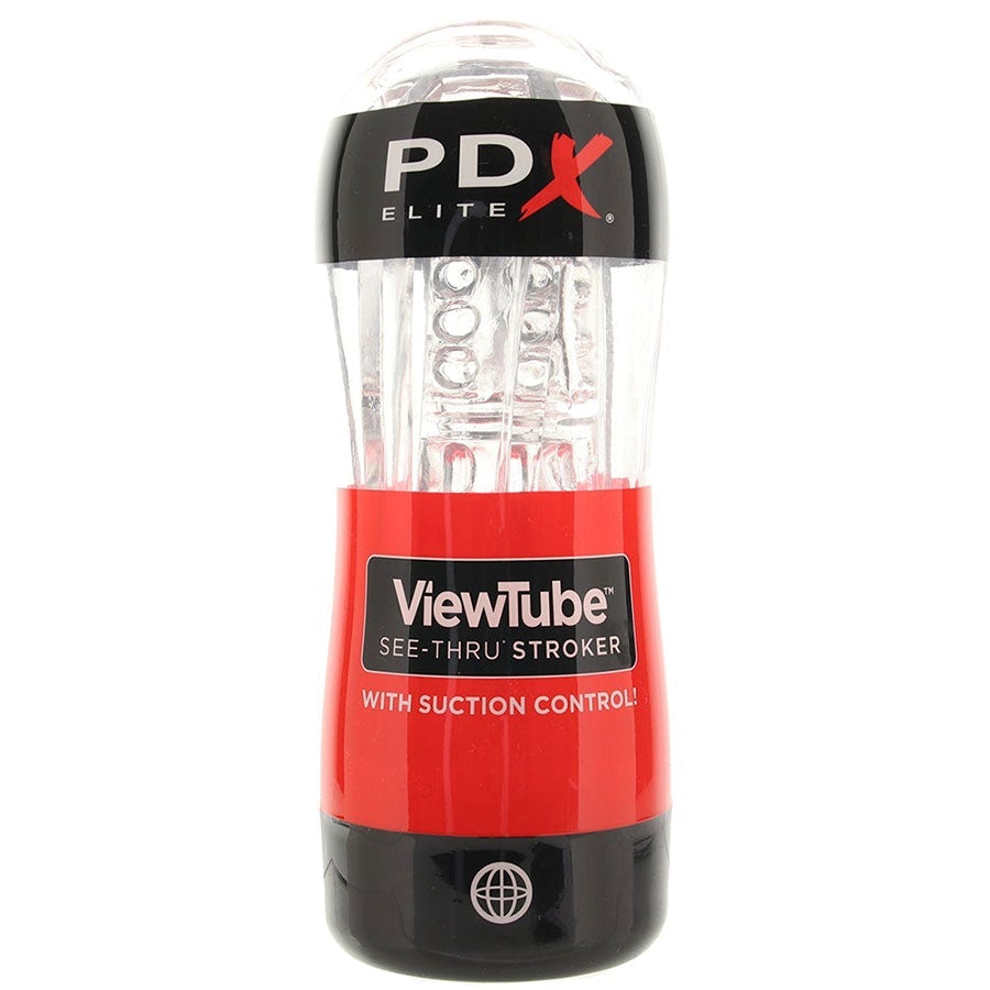 PDX Elite ViewTube Clear Stroker for Men by Pipedream Products Masturbators