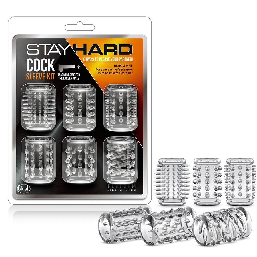 Penis Enhancing Cock Sleeve Stay Hard Kit | Clear Cock Sheaths