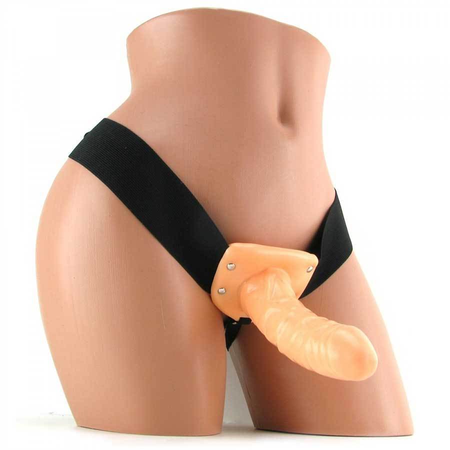 Penis Extension Sleeve 6 Inch Hollow Tan Strap On Sheath Cock Sheaths