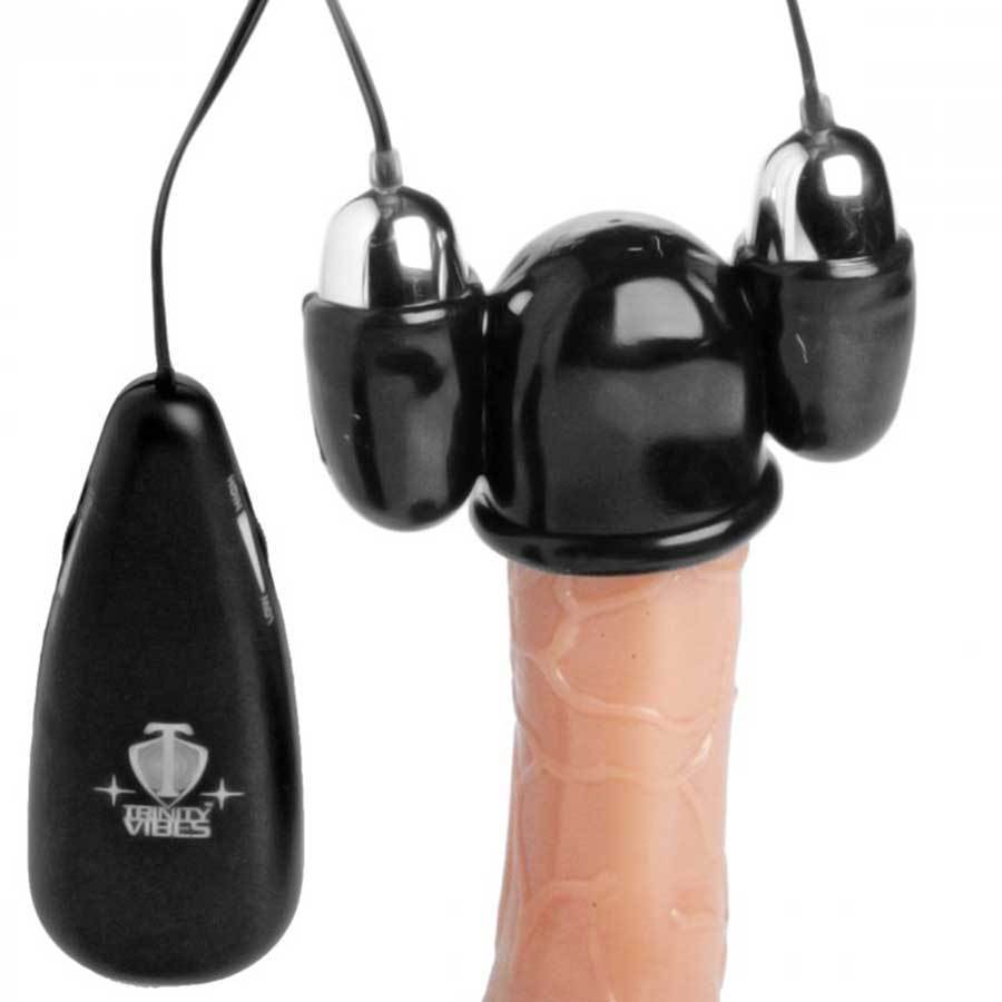 Penis Head Vibrator Multi-Speed Vibrating Bullet Tip Teaser by Trinity Vibes Male Vibrators