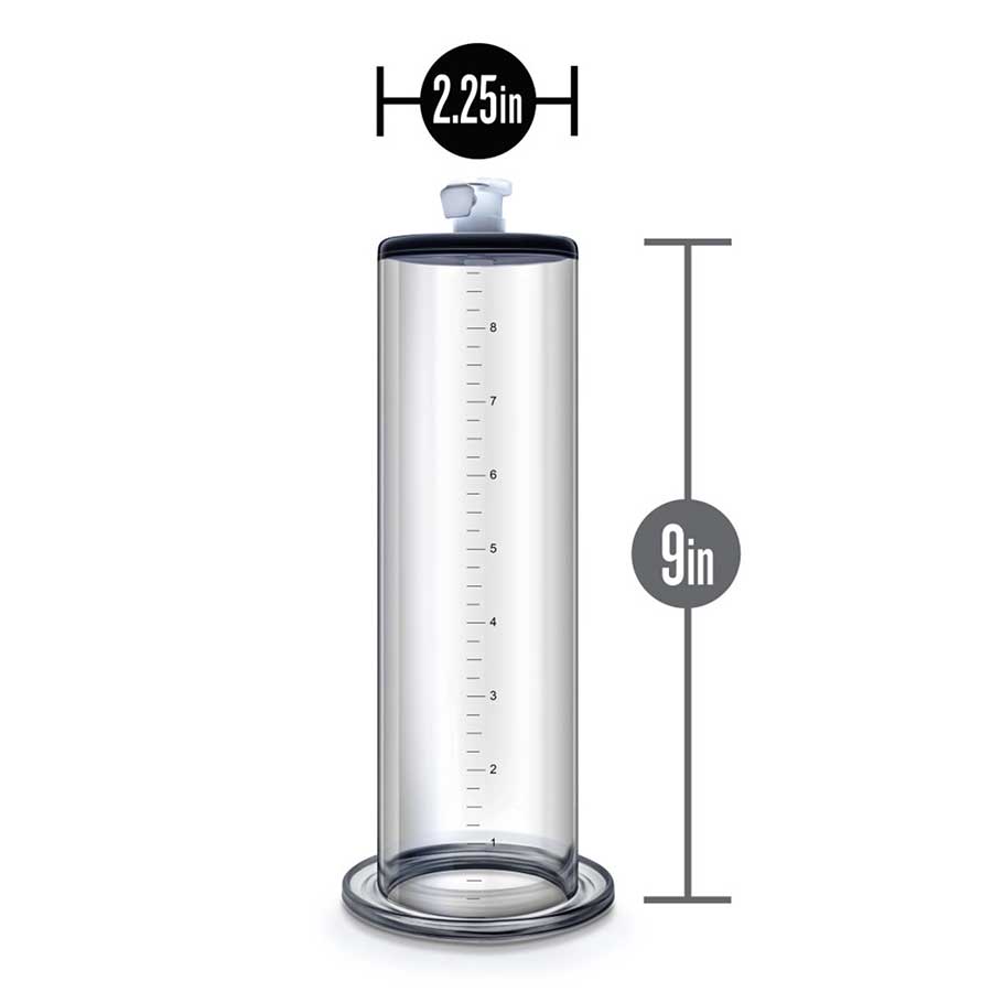Penis Pump Cylinder 2.25 Inch X 9 Inch Clear Accessories