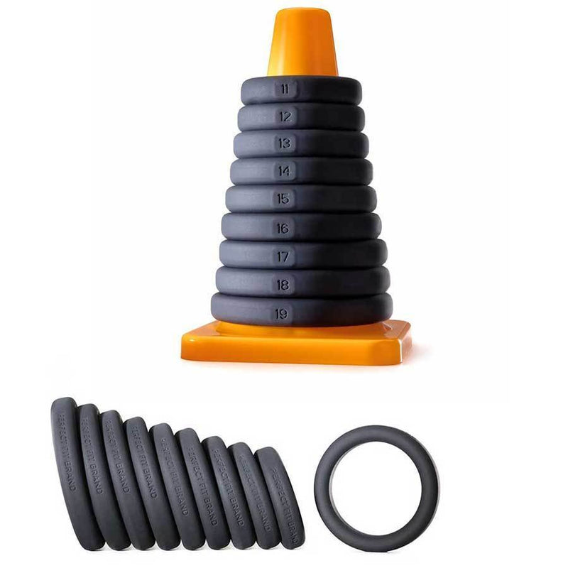 Perfect Fit 9 Silicone Cock Ring Play Zone Erection Kit for Men Cock Rings
