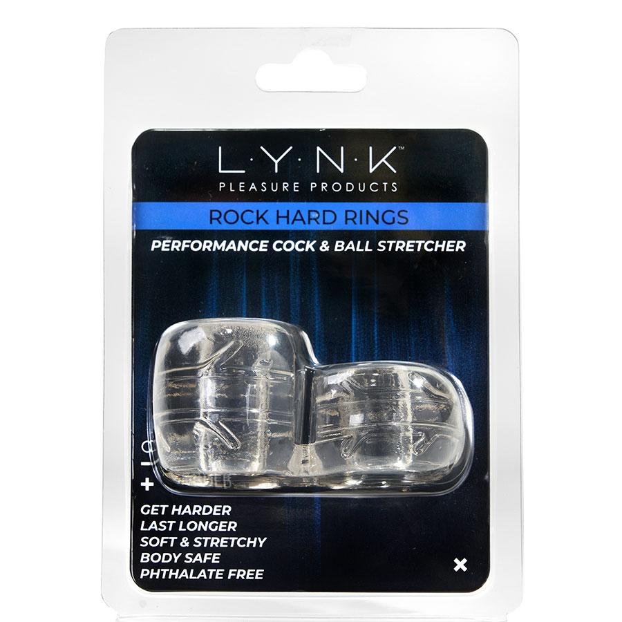 Performance Cock Ring &amp; Ball Stretcher Clear by Lynk Pleasure Cock Rings
