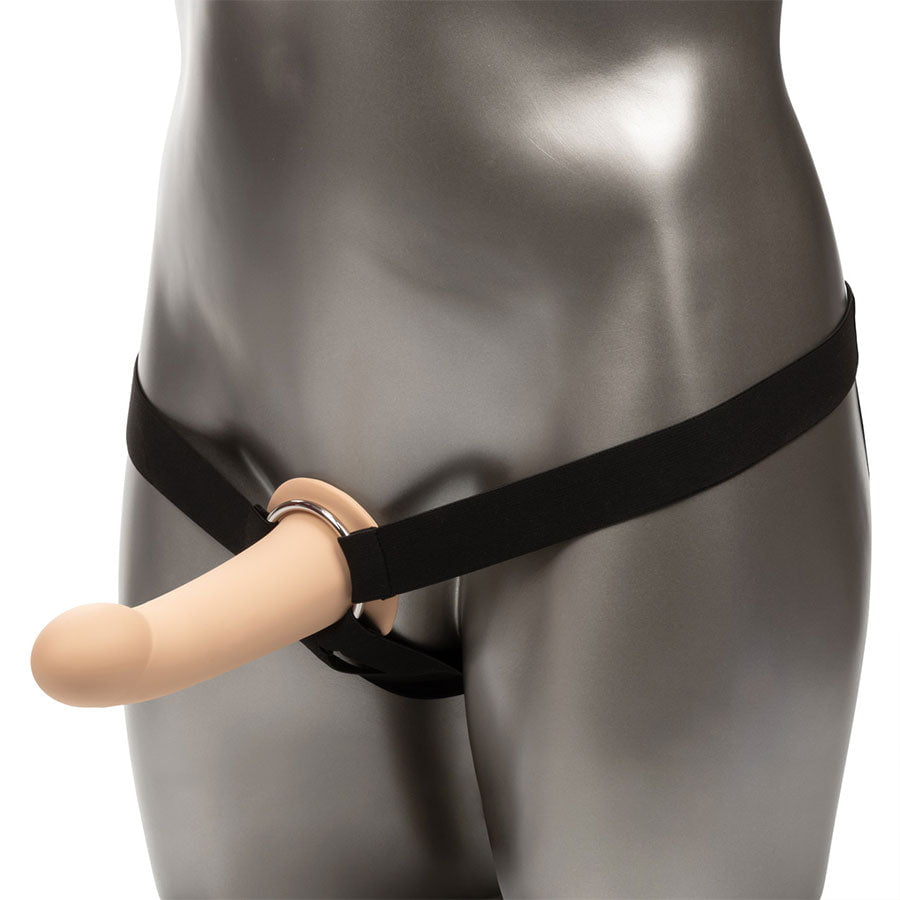 Performance Maxx Hollow Penis Extension with Harness Brown or Tan Cock Sheaths Tan