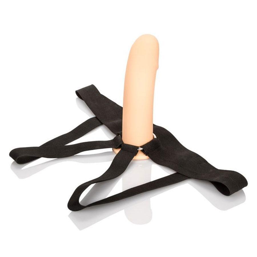 PPA 7 Inch Hollow Penis Extension Strap On Sleeve with Jock Strap Harness for Men Cock Sheaths