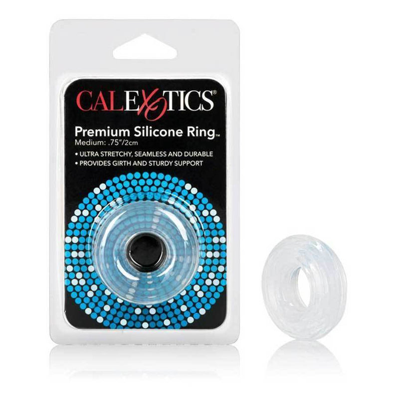 Premium Clear Silicone Cock Ring Medium Size Soft Erection Enhancer Cock Rings