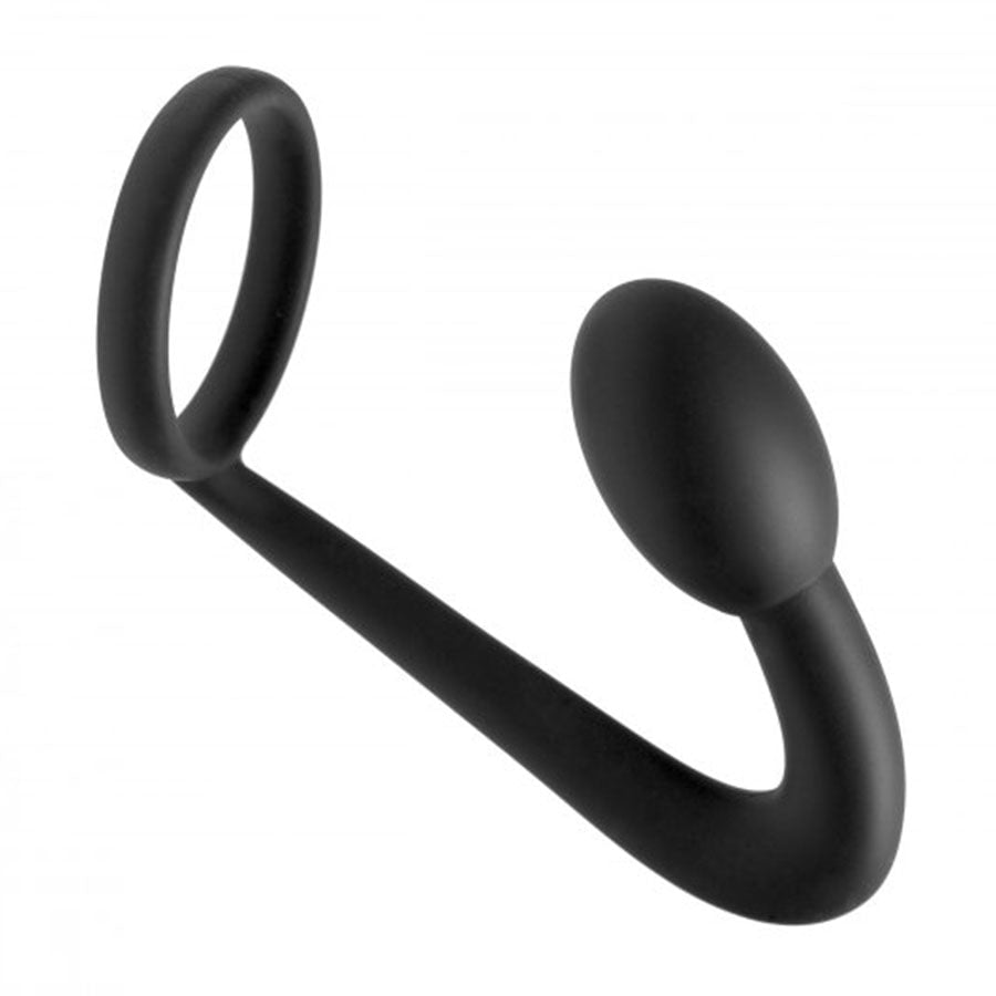 Prostatic Play Explorer Silicone Cock Ring &amp; Prostate Plug Cock Rings