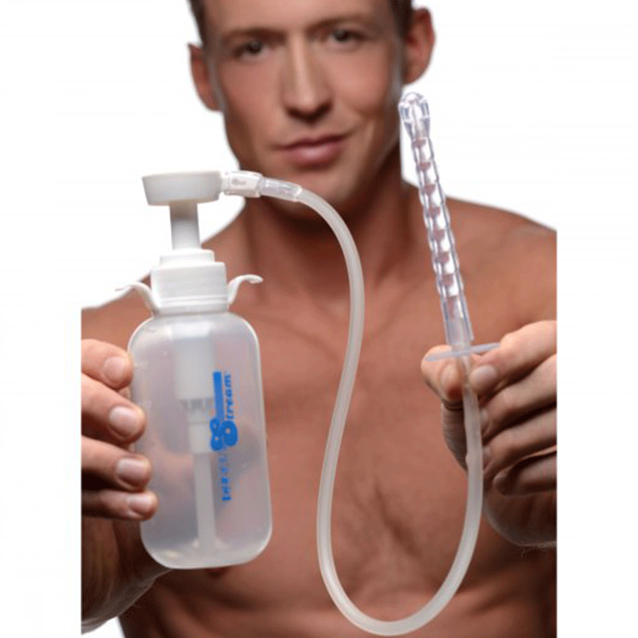 Pump Action Anal Enema and Douche Bottle with Comfort Tip 300 ml by CleanStream Anal Douche