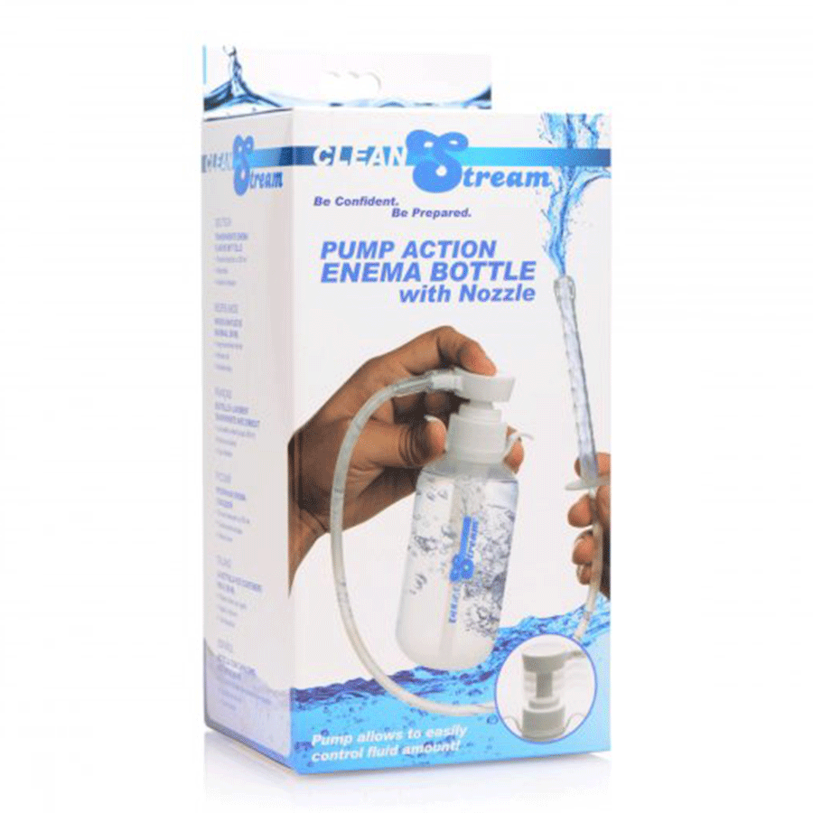Pump Action Anal Enema and Douche Bottle with Comfort Tip 300 ml by CleanStream Anal Douche