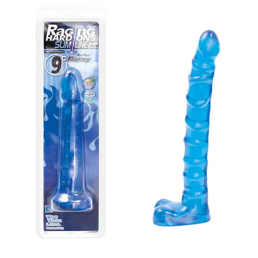 Raging Hard-Ons Slimline 9 Inch Crystal Jelly Anal Dildo by Doc Johnson Anal Sex Toys