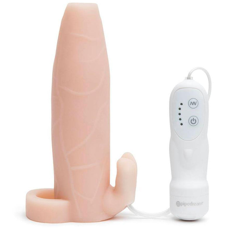 Realistic Duo Clit Climax-Her Vibrating Penis Extension by Fantasy X-Tensions Cock Sheaths