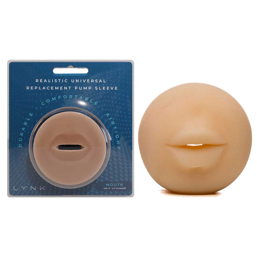 Realistic Mouth Penis Pump Universal Fit Replacement Sleeve by Lynk Pleasure Accessories