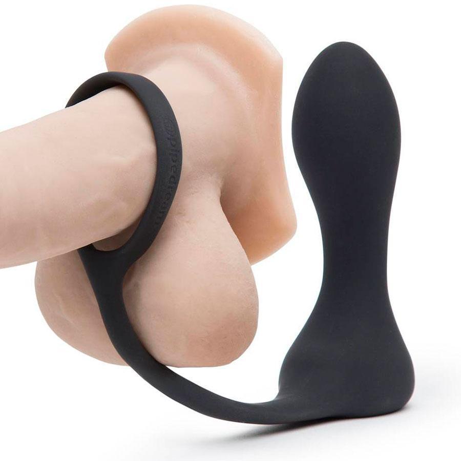 Cock Ring Ass - Rechargeable Ass-Gasm Pro Silicone Anal Plug Cock Ring by Anal Fantasy