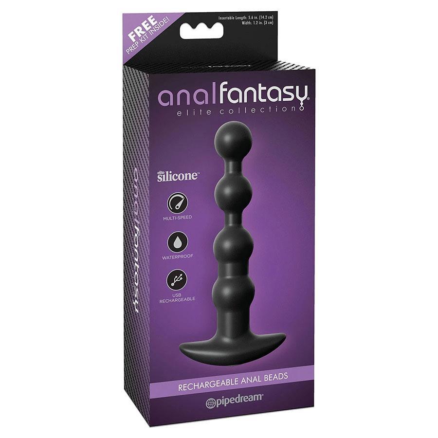 Rechargeable Silicone Vibrating Anal Beads by Anal Fantasy Anal Sex Toys