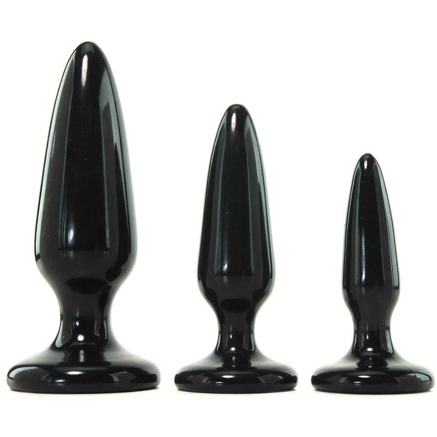 Renegade 3X Anal Trainer Pleasure Plug Kit Black by NS Novelties Anal Sex Toys