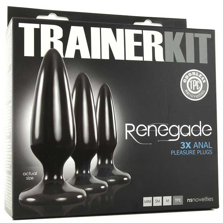 Renegade 3X Anal Trainer Pleasure Plug Kit Black by NS Novelties Anal Sex Toys