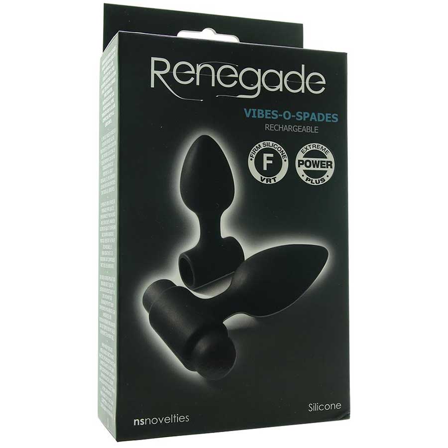 Renegade Black Vibes-O-Spades Plug Kit by NS Novelties Renegade Black Vibes-O-Spades Plug Kit by NS Novelties
