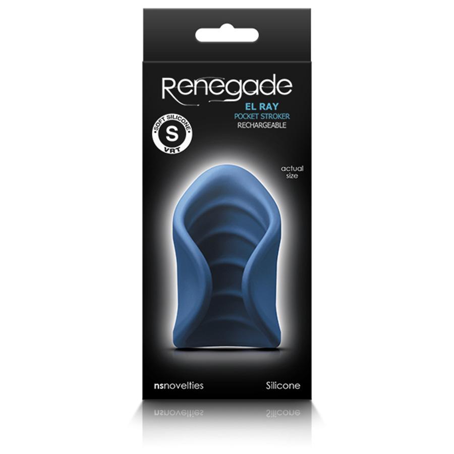 Renegade El Ray Silicone Penis Vibrator and Pocket Stroker Male Vibrators