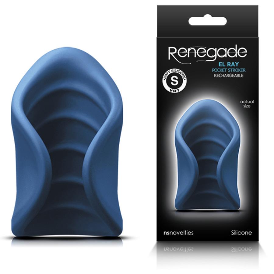 Renegade El Ray Silicone Penis Vibrator and Pocket Stroker Male Vibrators
