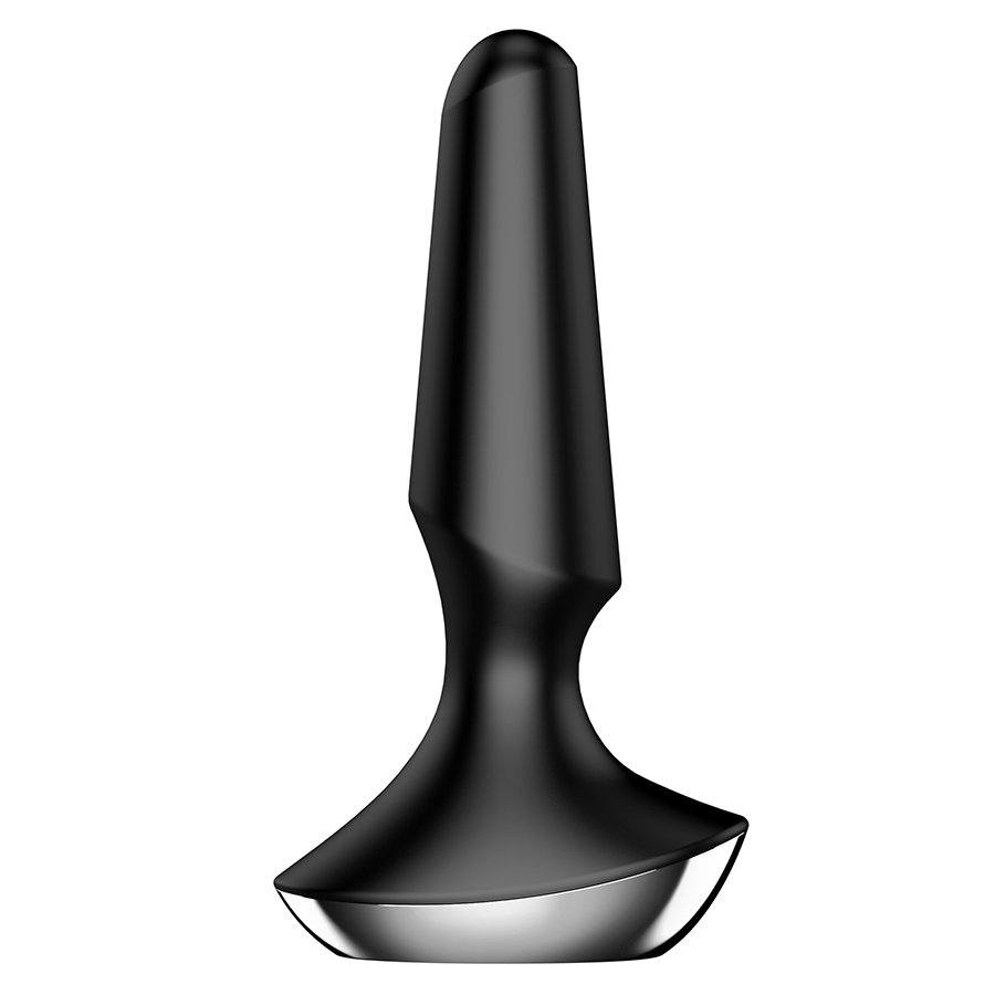 Satisfyer Plug-ilicious 2 Black Silicone Vibrating Butt Plug Anal Sex Toys
