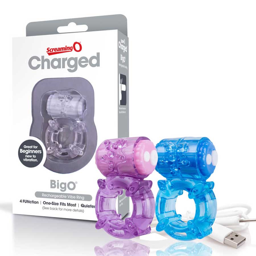 Screaming O Charged Big O Rechargeable Vibrating Cock Ring Screaming O Charged Big O Rechargeable Vibrating Cock Ring