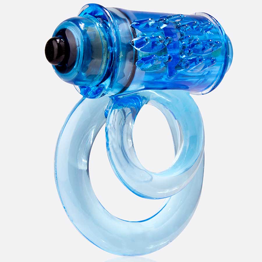 Screaming O Double O 6 Dual Vibrating Cock Ring Cock Rings Blue