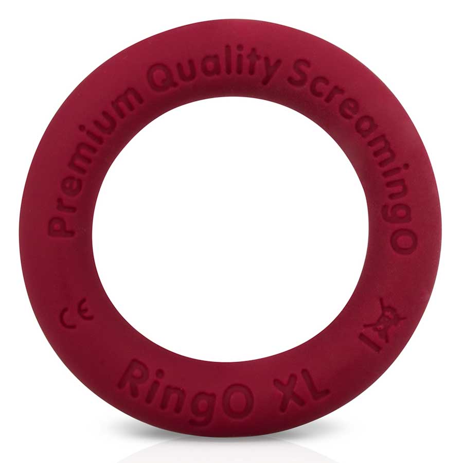 Screaming O Ring O Ritz XL Silicone Cock Ring Cock Rings Red