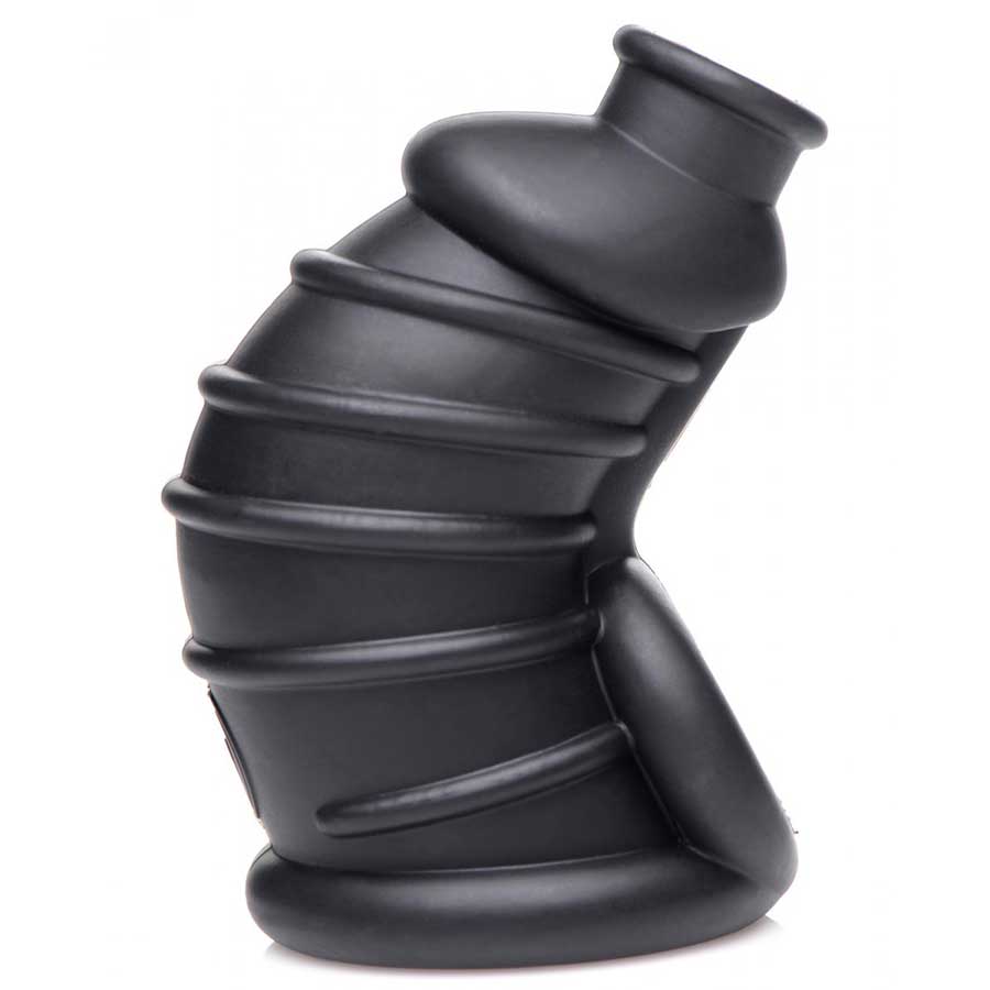 Silicone 4 Inch Soft Body Chastity Cage for Men Chastity Black