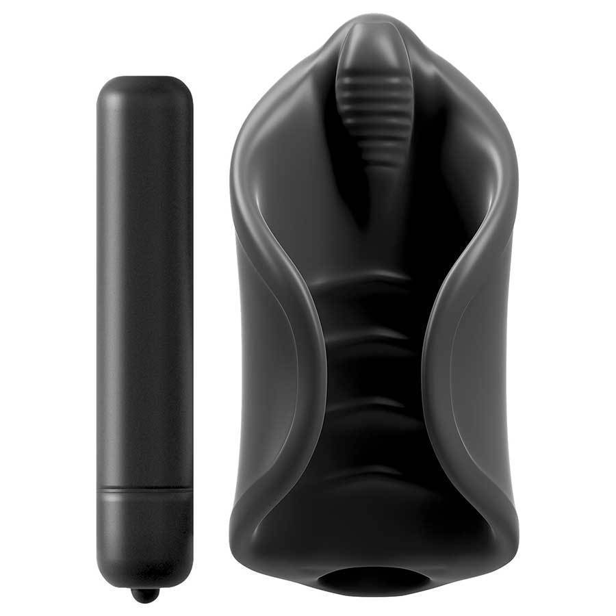 Silicone Penis Vibrator and Cock Head Stimulator by PDX Elite Male Vibrators