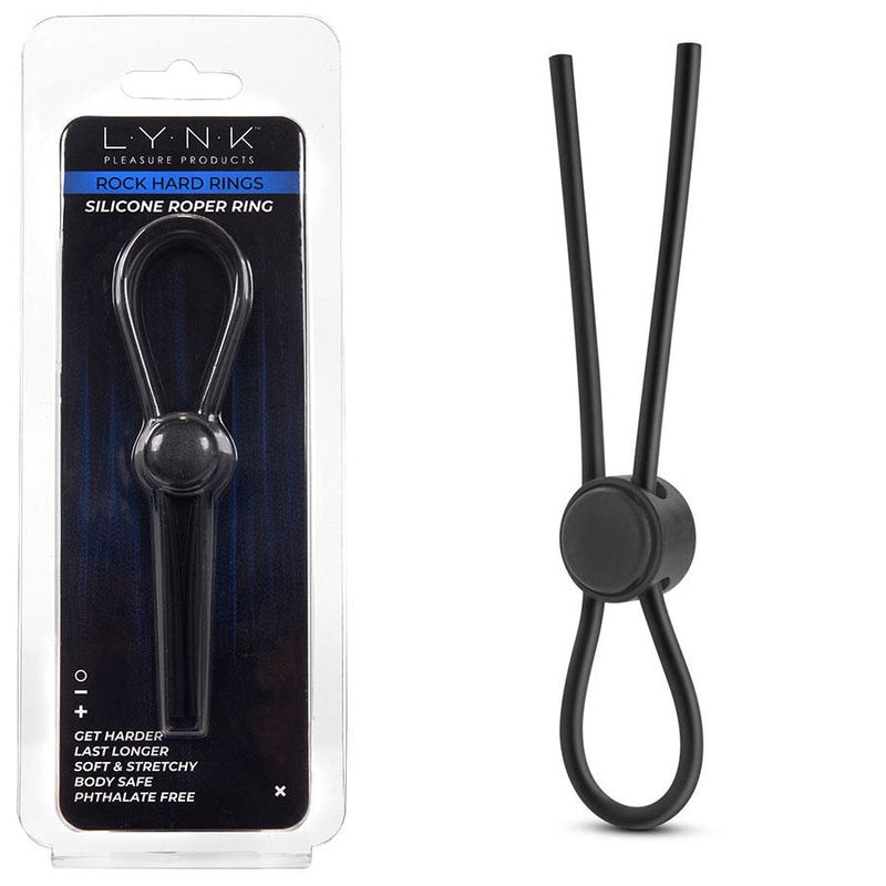 Silicone Roper Lasso Style Adjustable Cock Ring by Lynk Pleasure Cock Rings